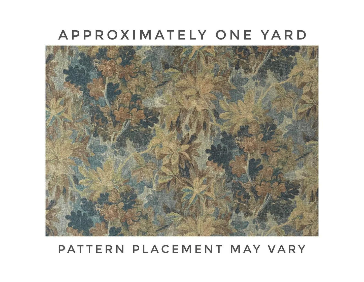 Verdana Mocha Botanical Upholstery Fabric- Vintage Inspired Design