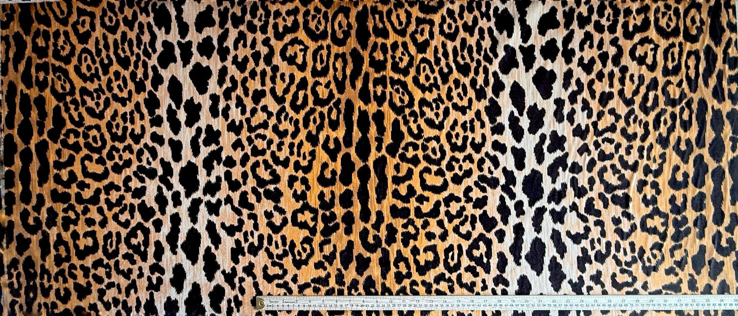 Leopard Print Velvet High-End Fabric Luxurious Velvet