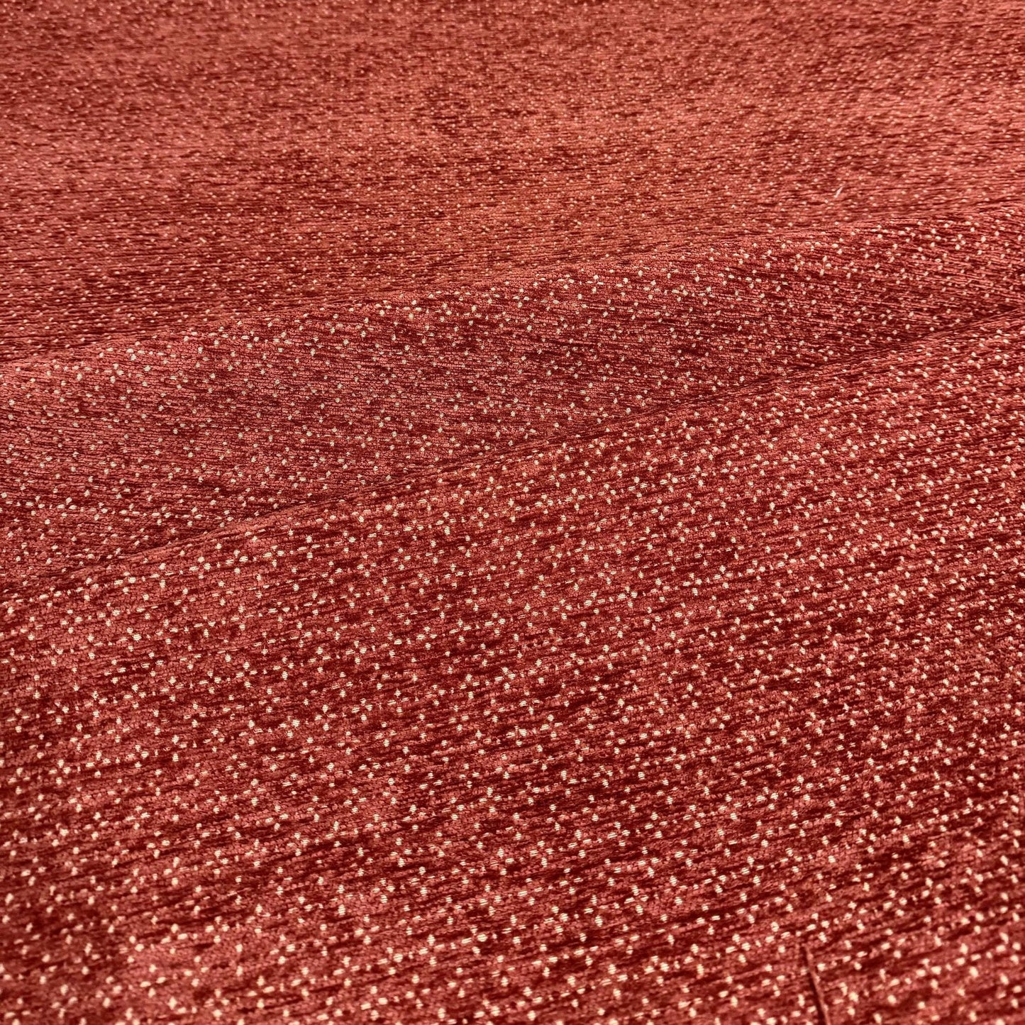 Chenille Fabric Small Scale burnt orange