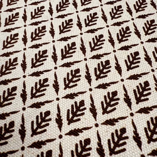 Diamond Motif Fabric by Yard Brown