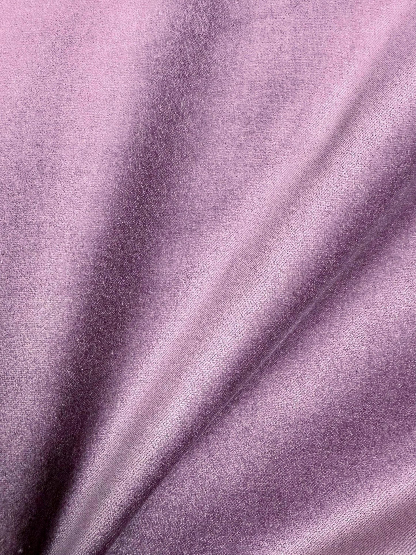 Dusty Amethyst Cotton Velvet Fabric- Soft Purple Upholstery & Drapery Textile by the Yard