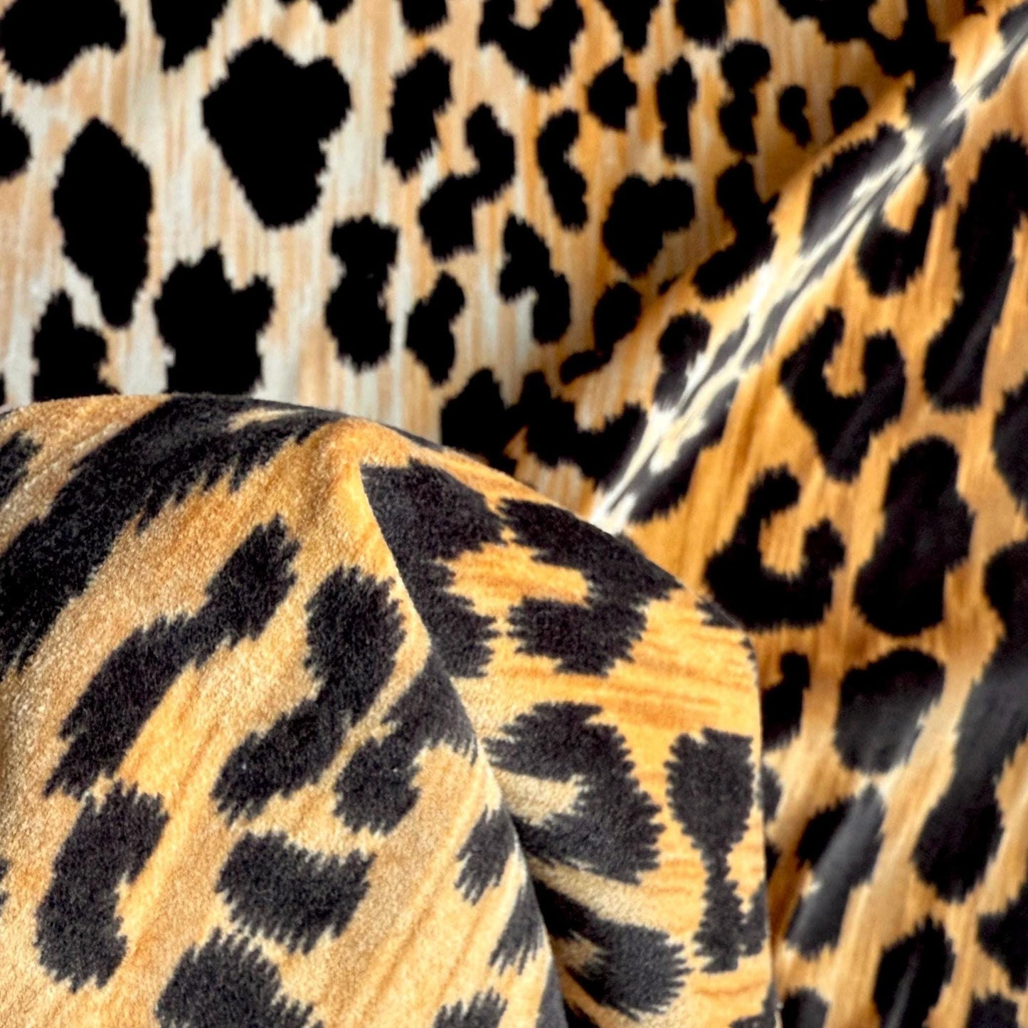 Leopard Print Velvet High-End Fabric Luxurious Velvet