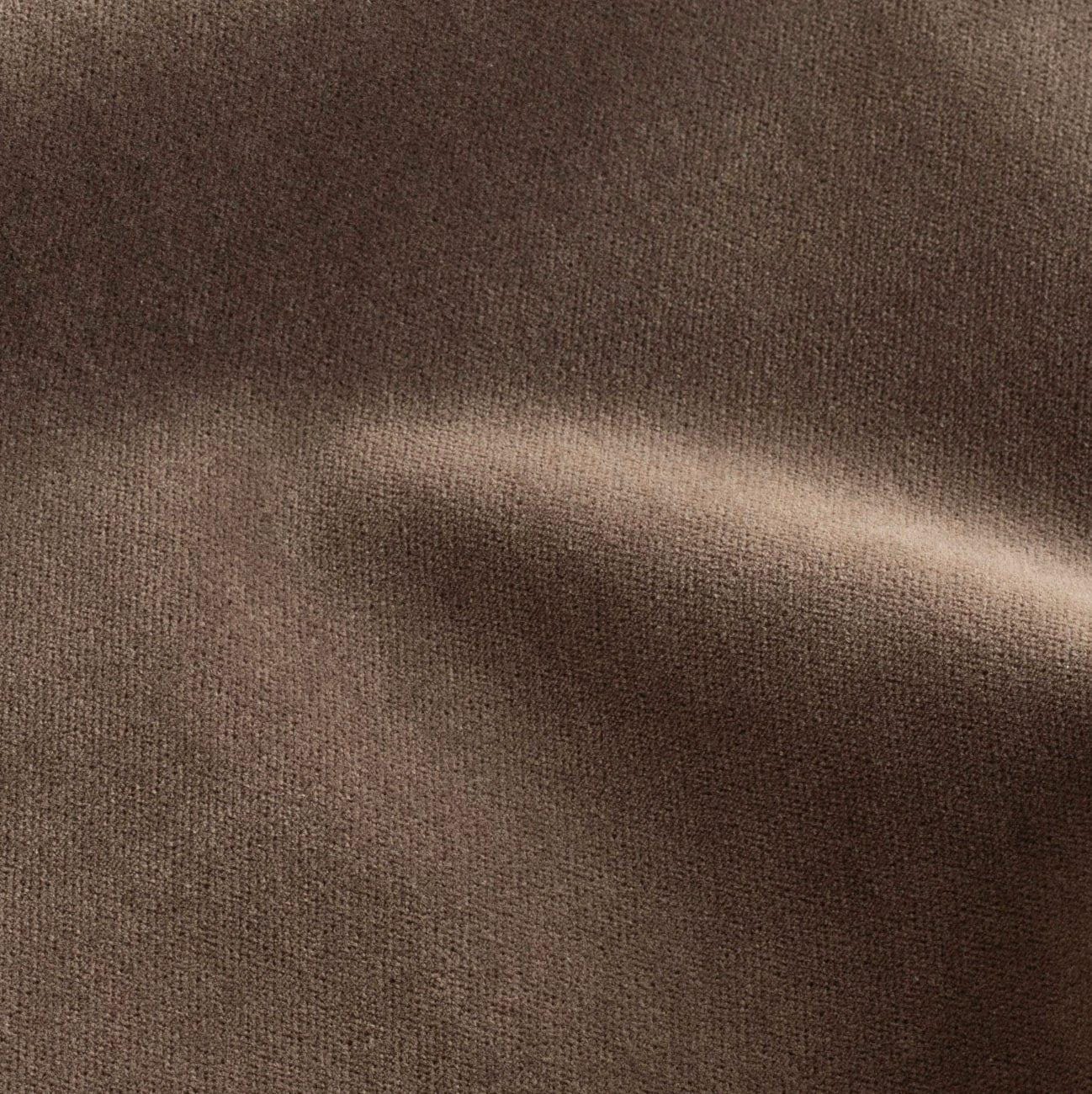 Brown Cotton Velvet Fabric by Yard