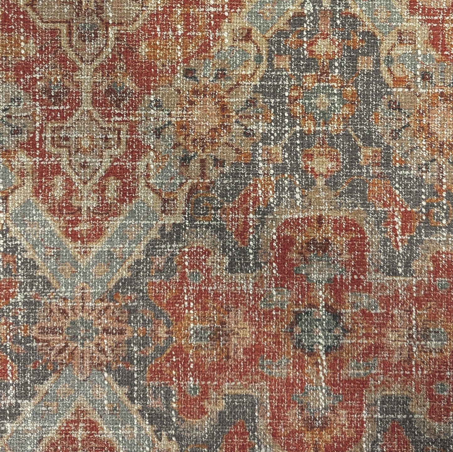 Vintage Rug Fabric Upholstery Material Bohemian Decor Rustic Home Textile Eclectic Interior Design Furniture Makeover DIY Upholstery Throw Pillow Fabric Shabby Chic Decor Distressed Fabric