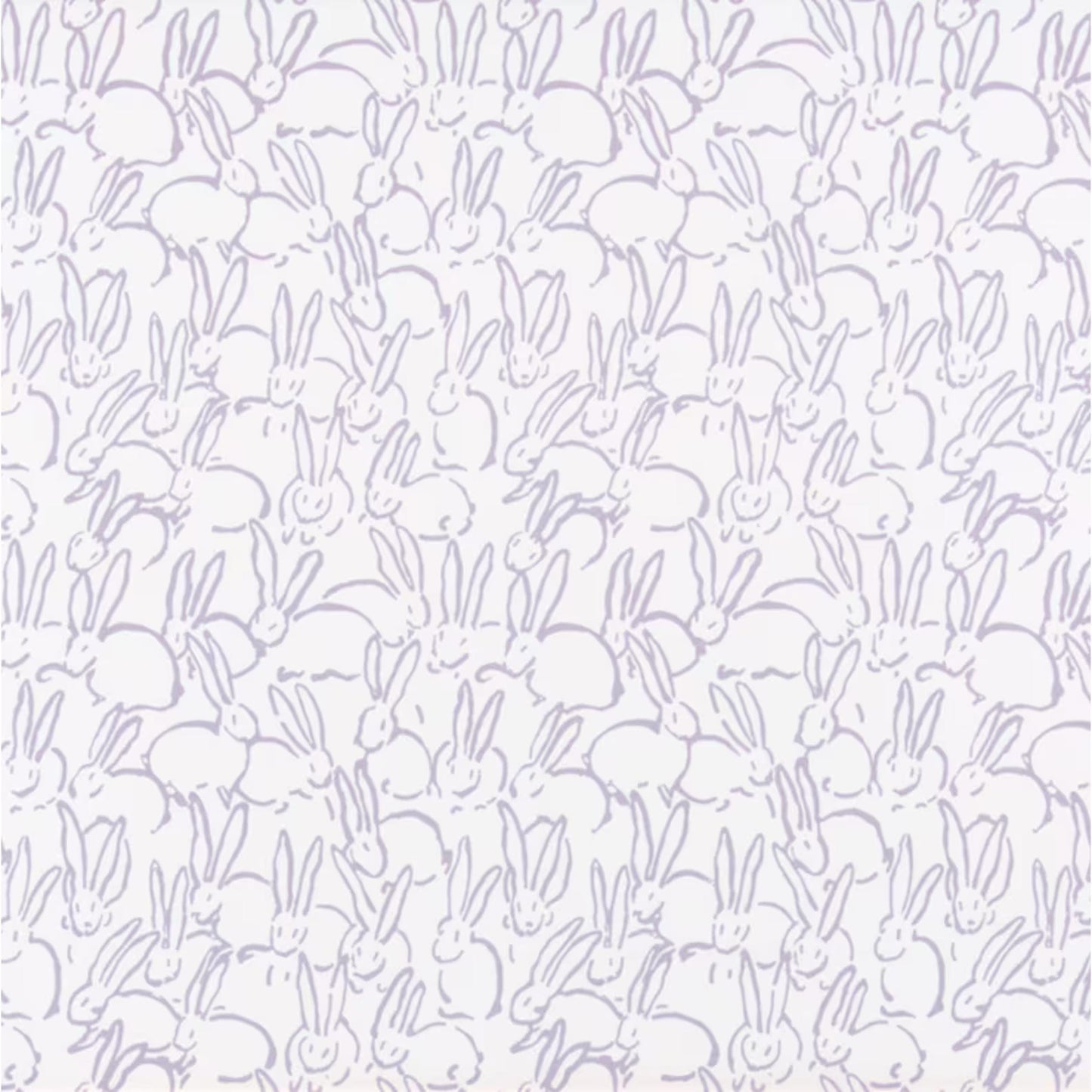 LAVENDER Bunny Print Fabric Pastel Nursery Decor Soft Color DIY Sewing Material Custom Baby Shower Favor Basket Lining Project Craft Making Supplies