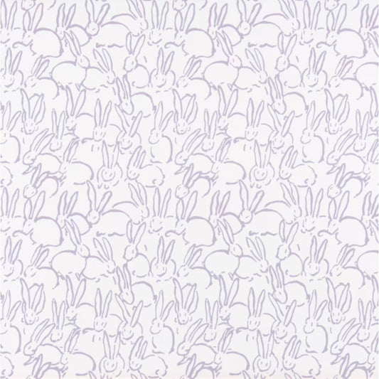 LAVENDER Bunny Print Fabric Pastel Nursery Decor Soft Color DIY Sewing Material Custom Baby Shower Favor Basket Lining Project Craft Making Supplies