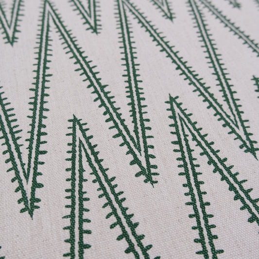 Green Stitch Pattern Cotton Fabric