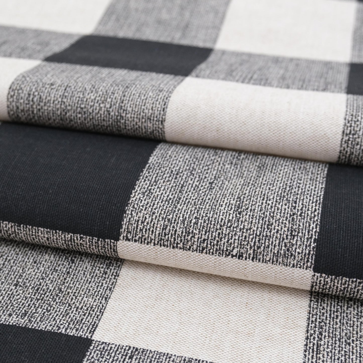 Black Buffalo Check Fabric
