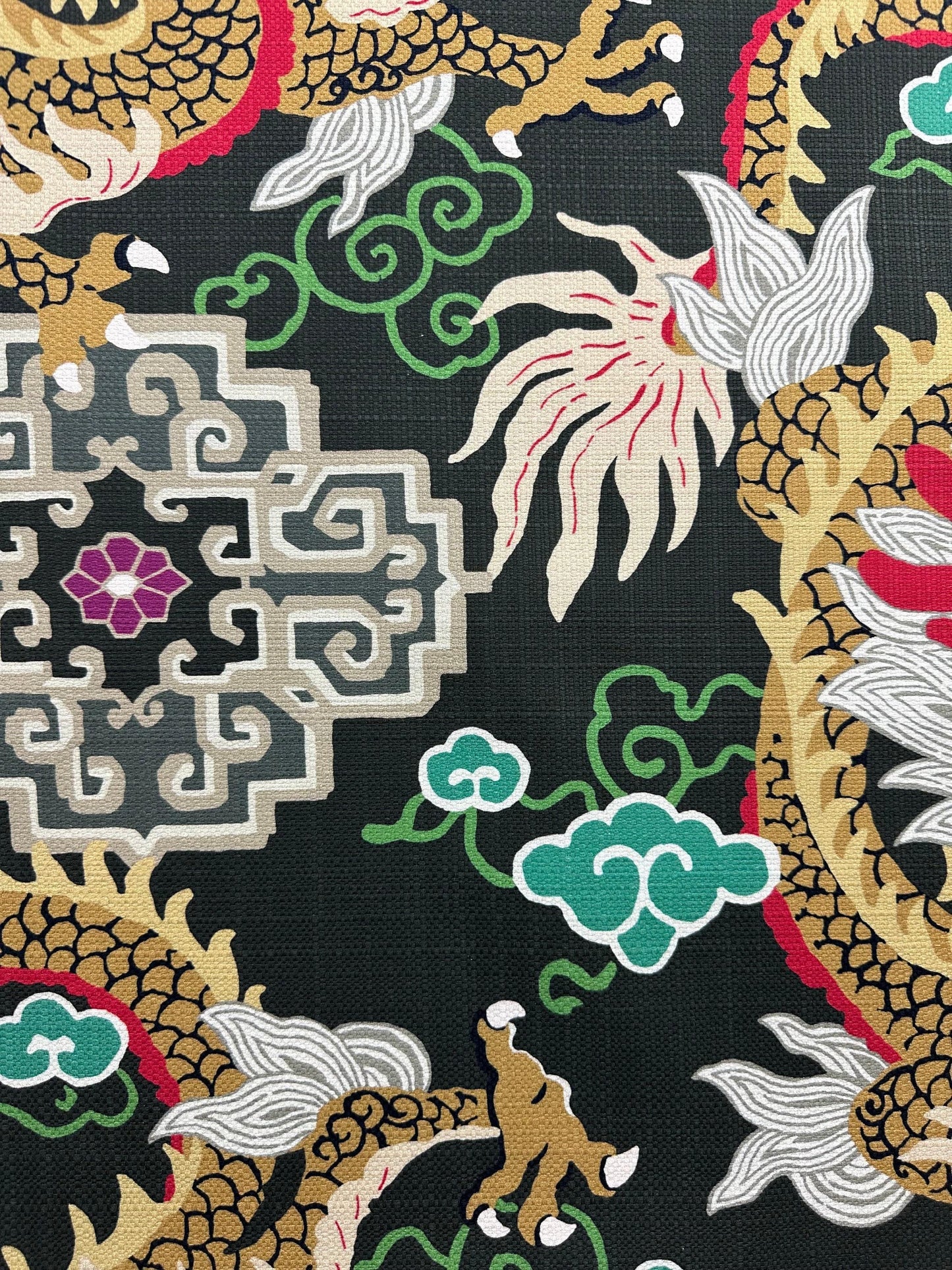 chinese dragon fabric