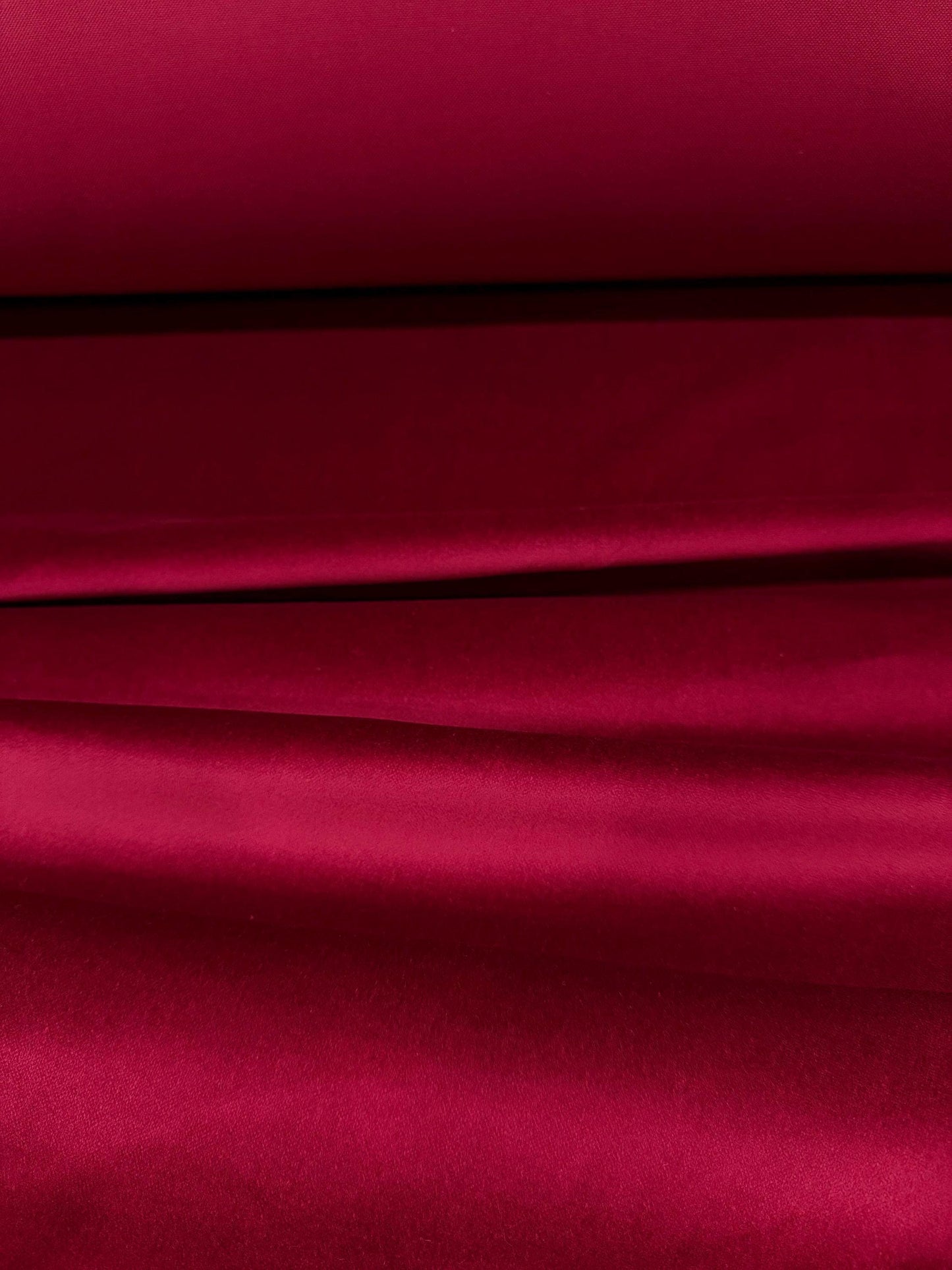 Dark Red Cotton Velveteen