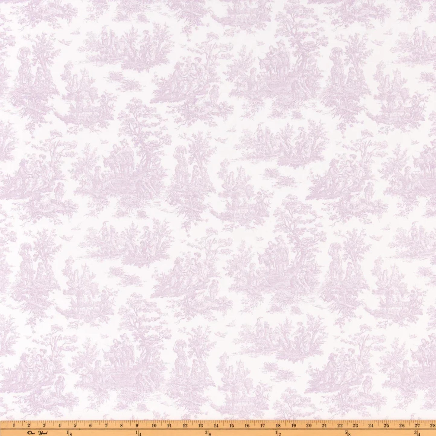 Lavender Toile and Gingham Fabric Bundle-Cotton Quilting & Sewing Fabric Set for Crafts & Home Decor