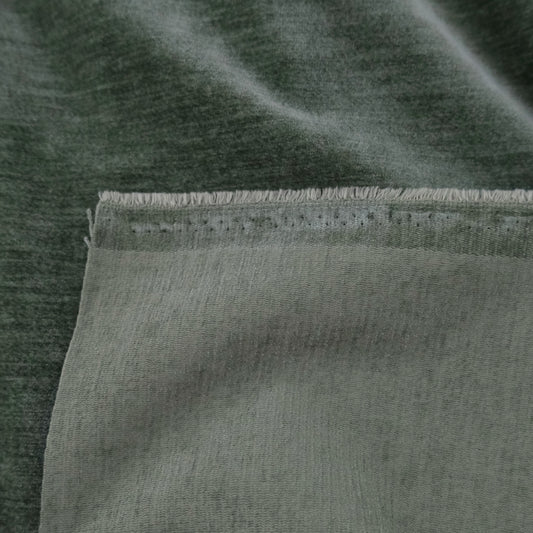 Sage Green Chenille Upholstery Fabric by the Yard- Soft Textured Fabric for Furniture & Drapery