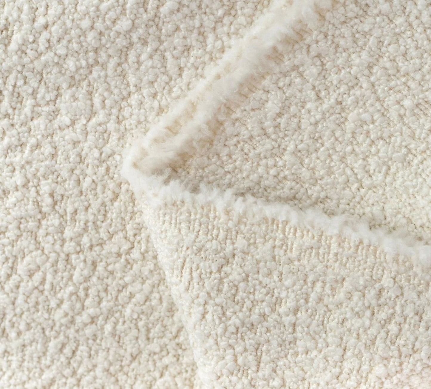 Off White Loopy Upholstery Fabric