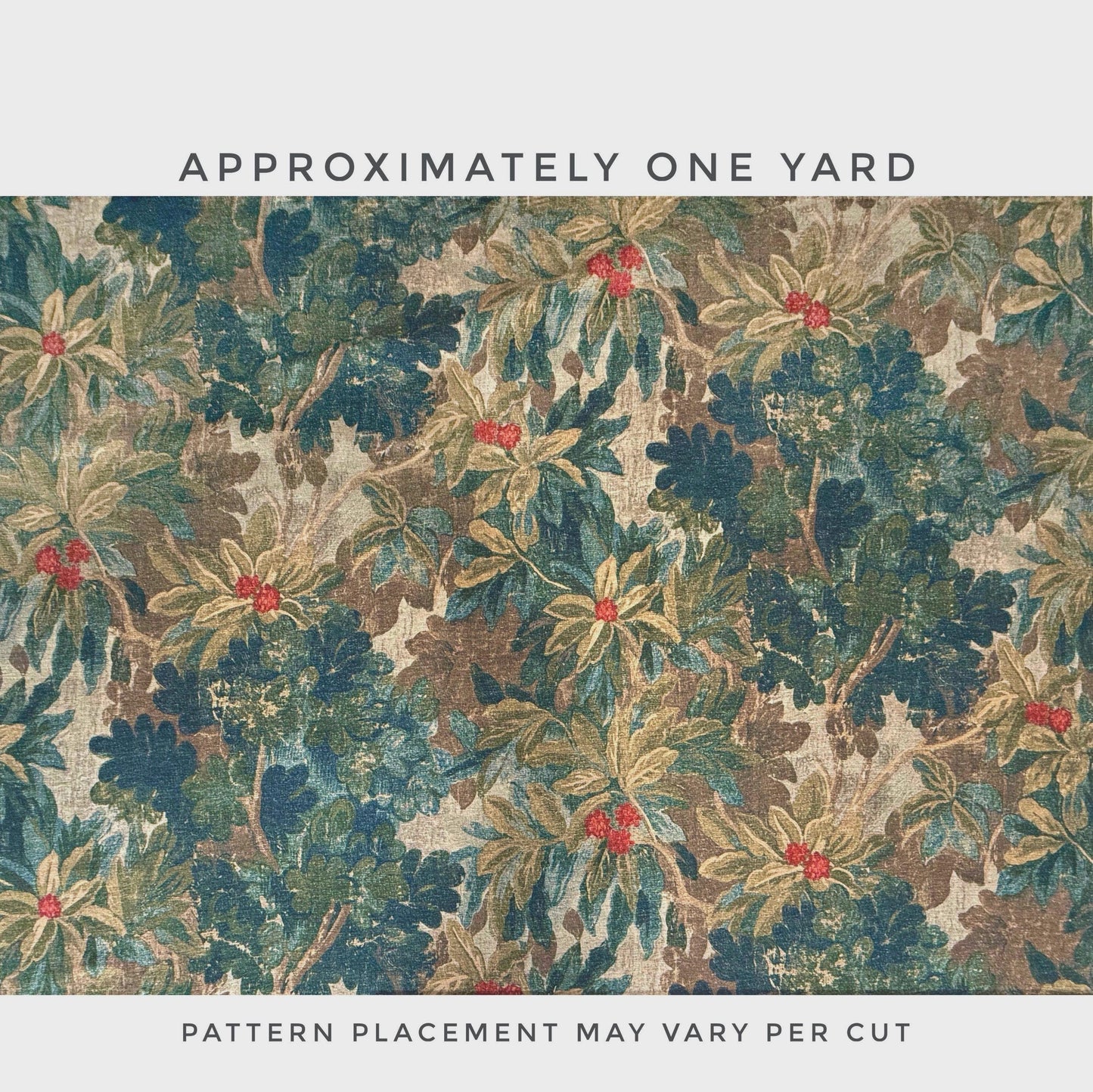 Foliage Botanical Upholstery Fabric by the Yard – Designer Green Leaf Print