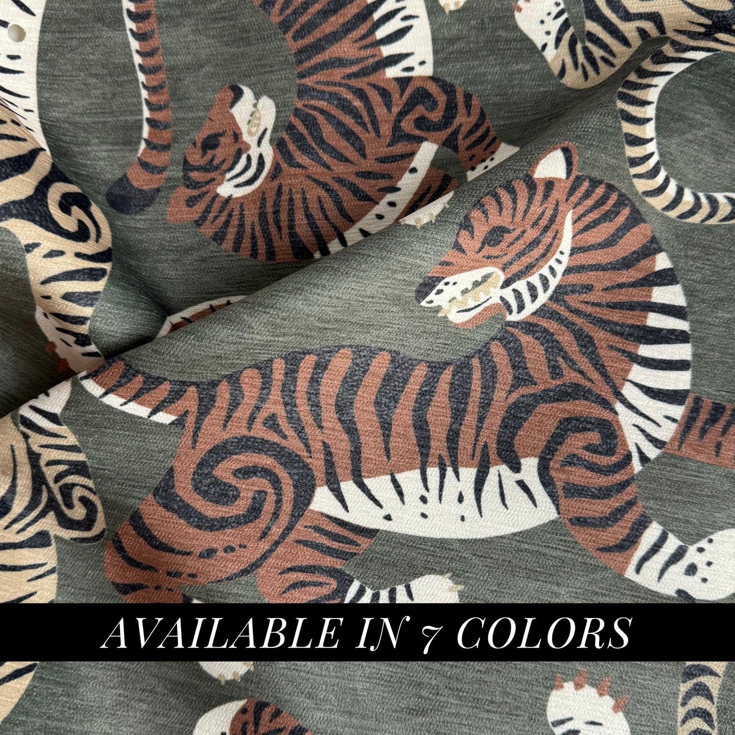 Modern Tiger Print Fabric- Luxury Safari-Inspired Upholstery
