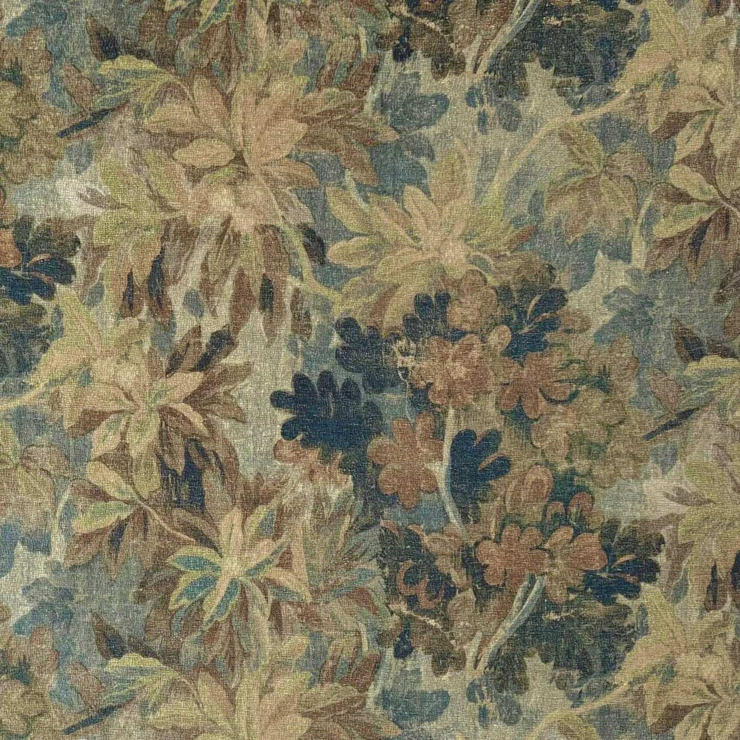 Verdana Mocha Botanical Upholstery Fabric- Vintage Inspired Design