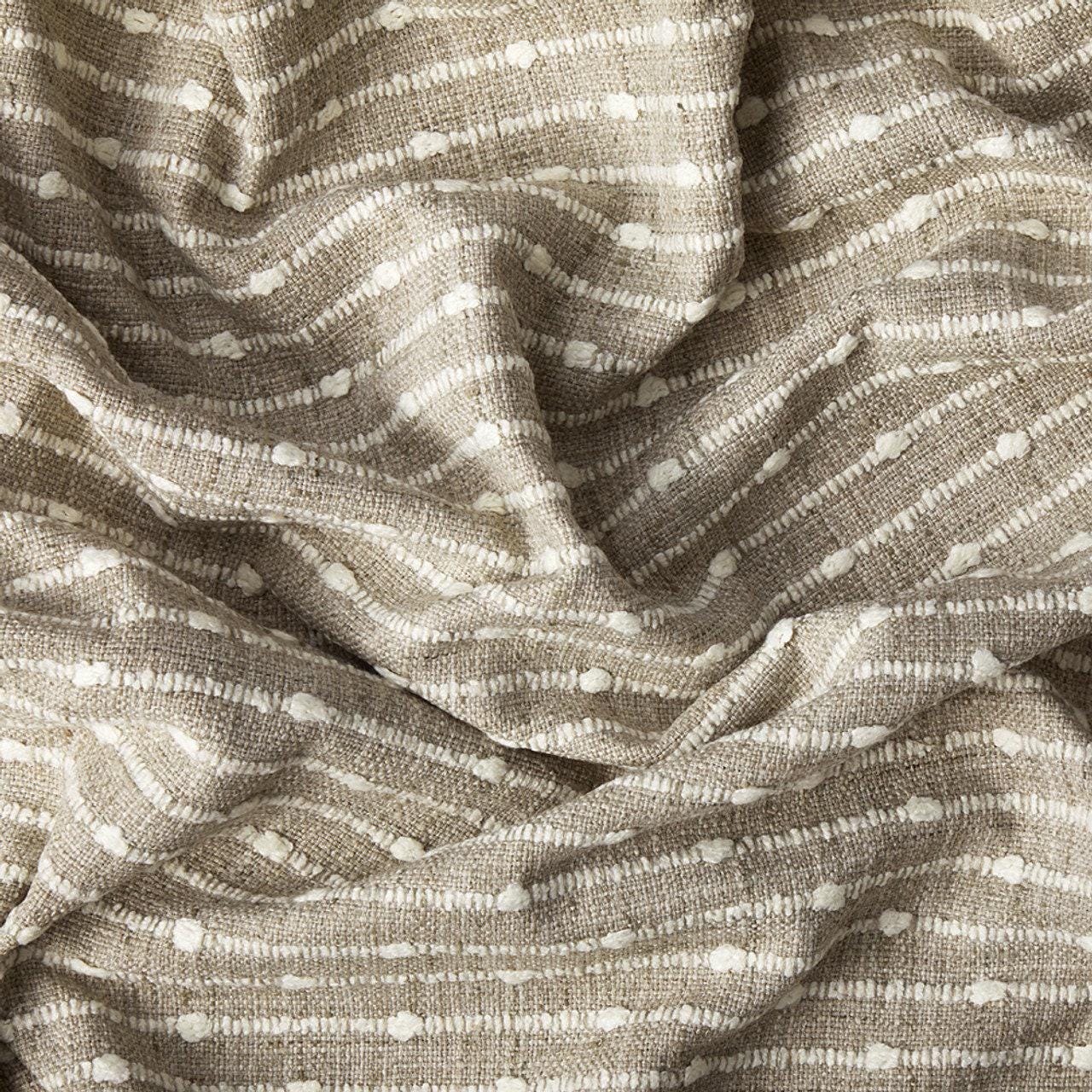 Warm Grey Chunky Slub Textured Material