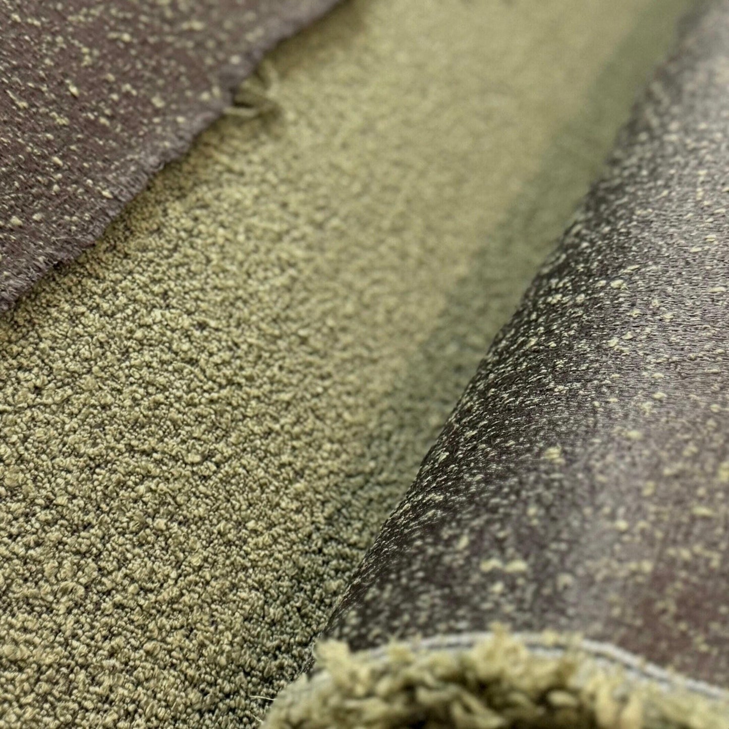 Moss Green Boucle Upholstery Fabric Durable Olive Nubbly Texture for Furniture