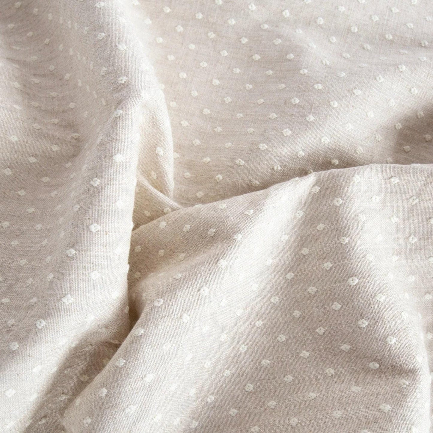 Beige Premium Drapery Cloth embroidered
