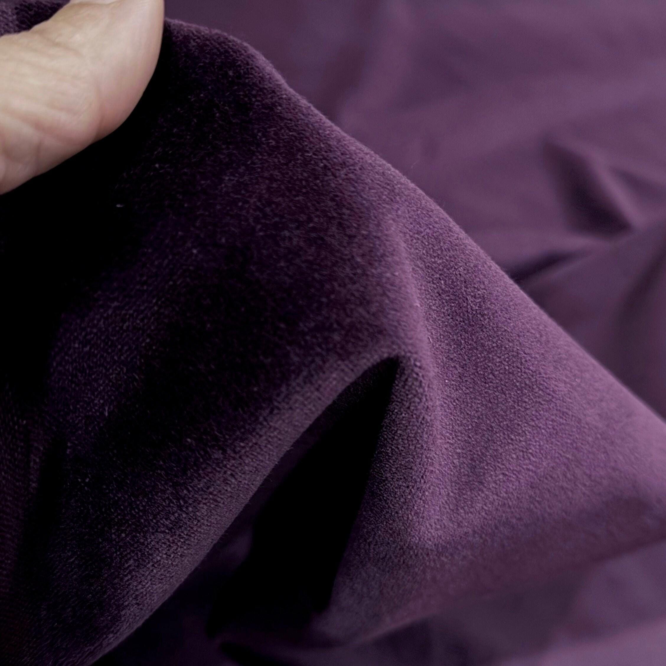 Velveteen Eggplant Fabric Plum Velvet