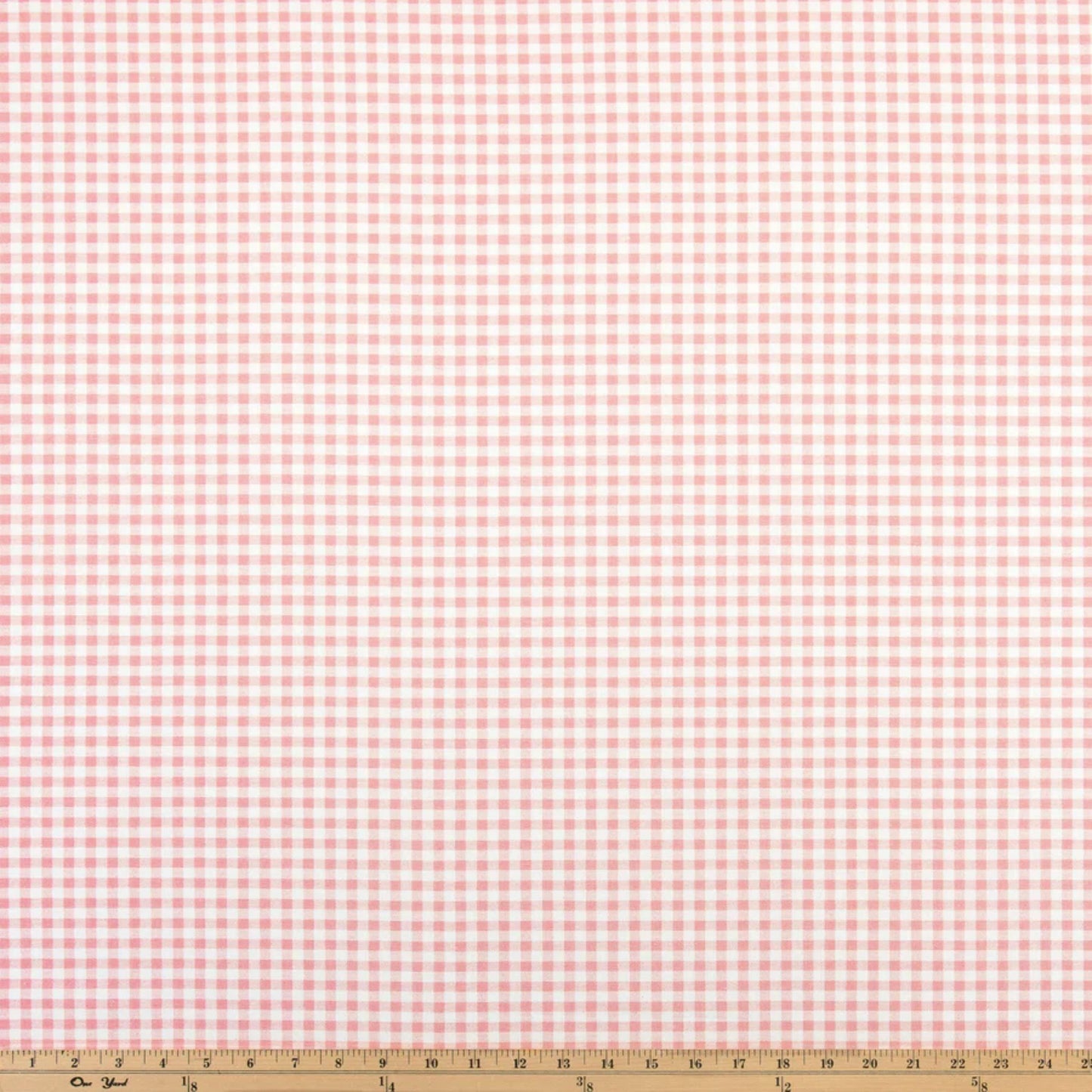 Coquette Pink Toile and Gingham Fabric – Romantic Cotton Blend by the Yard for Curtains, Pillows & Cottagecore Decor