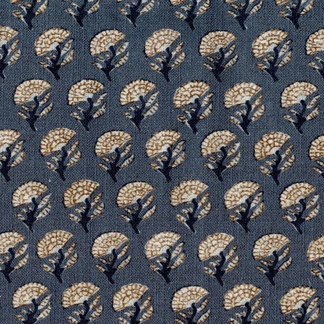 Small Blue Floral Cotton Fabric – Ditsy Print Fabric by the Yard