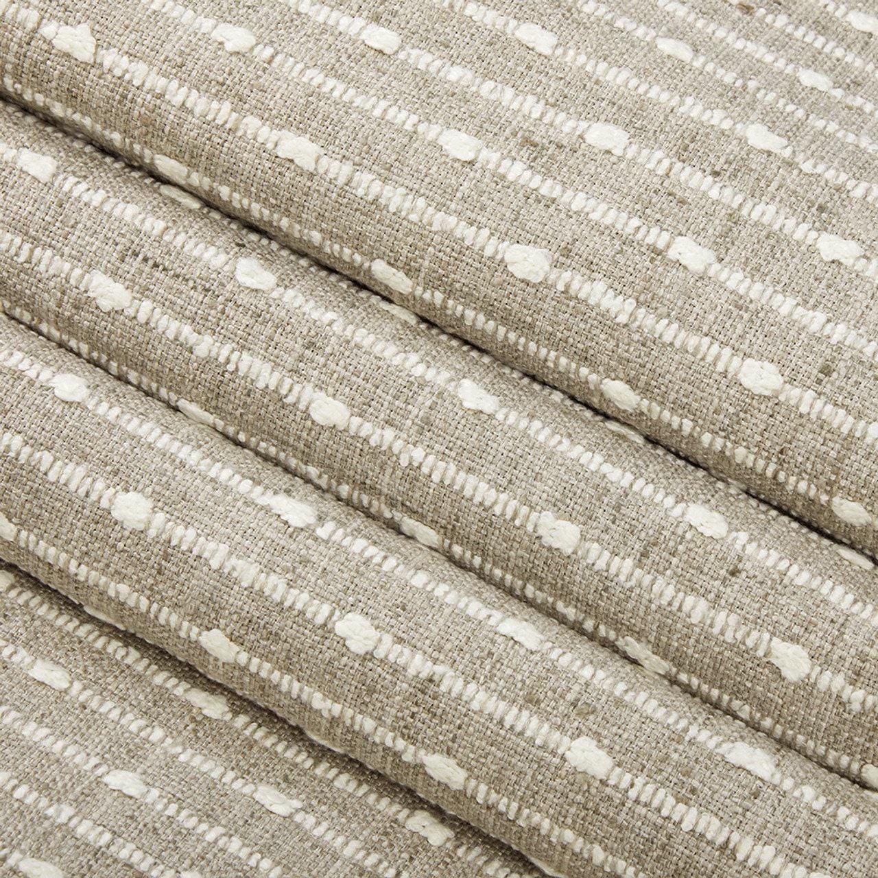 Gray Striped Fabric Warm Grey