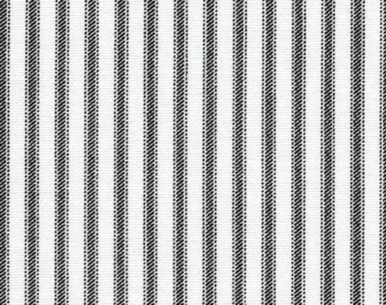 Black Toile and Gingham Cotton Fabric – French Country Quilt & Curtain Fabric by the Yard