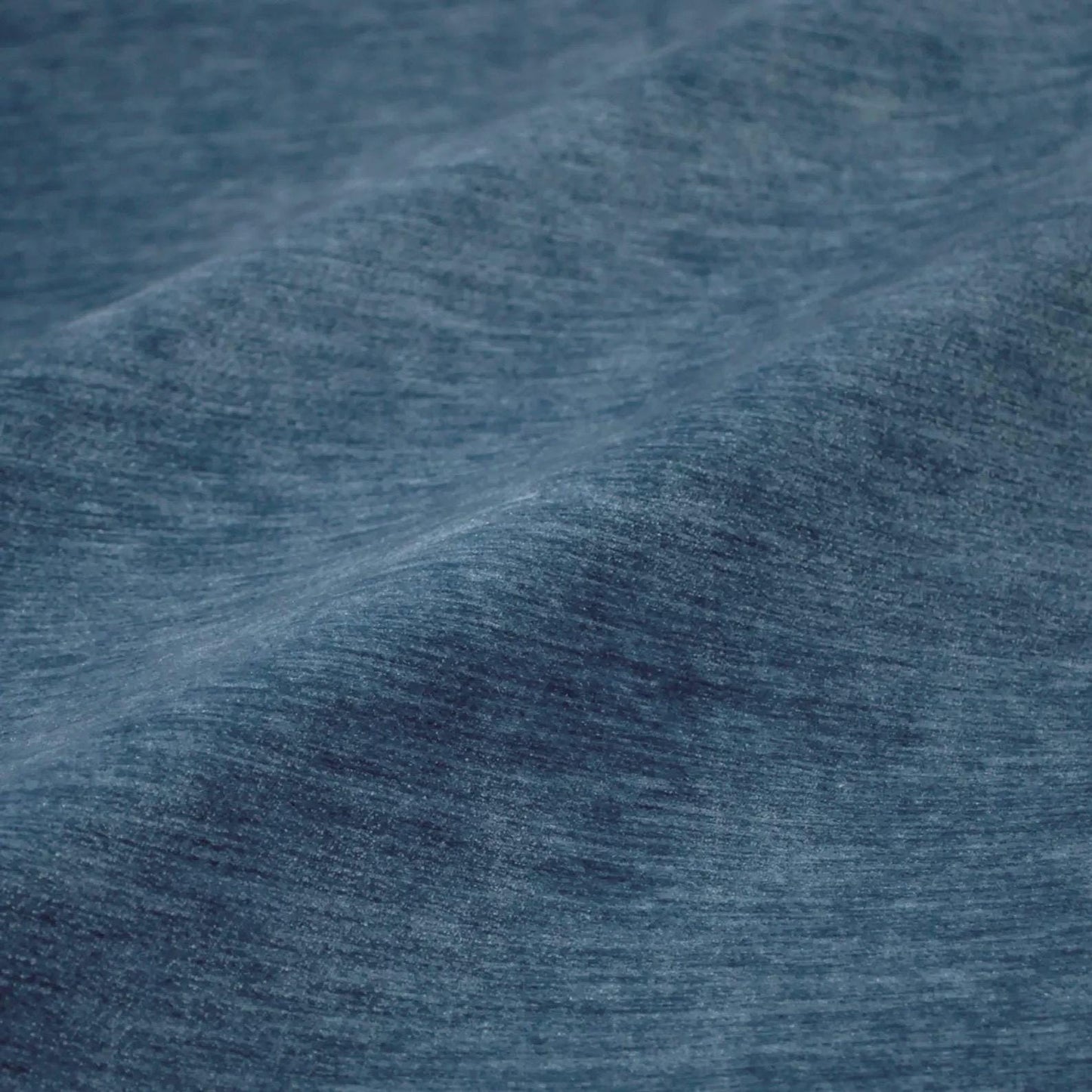 Blue Chenille Upholstery Fabric by the Yard- Soft Textured Navy Furniture Material
