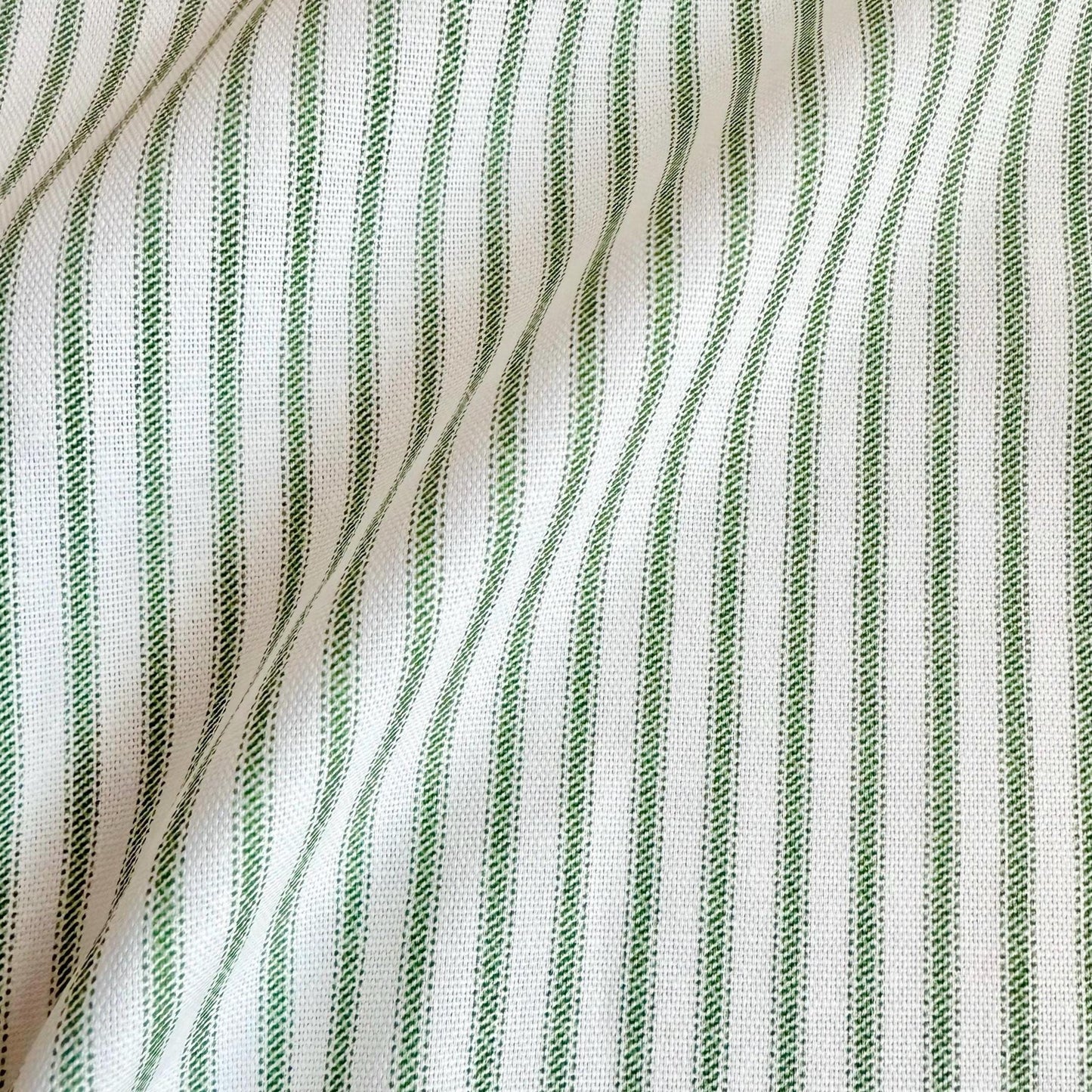 Ticking Stripe Cotton Fabric- Farmhouse Striped Upholstery