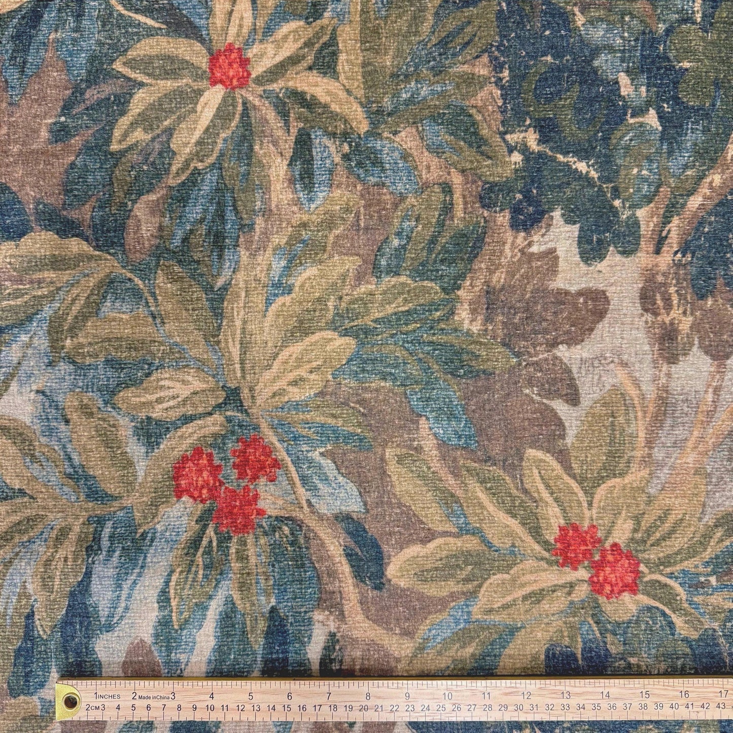Foliage Botanical Upholstery Fabric by the Yard – Designer Green Leaf Print