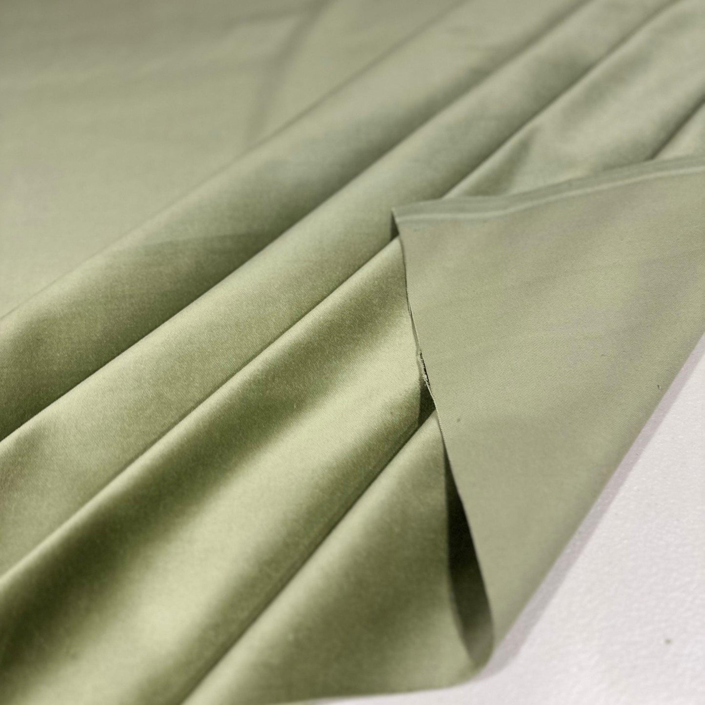 Sage Green Velvet Fabric by Yard- Plush Cotton Velveteen for Home Decor