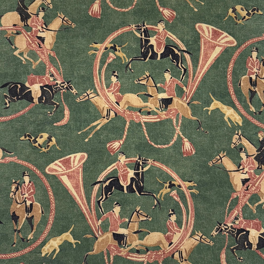 Green English Country Style Print Textile