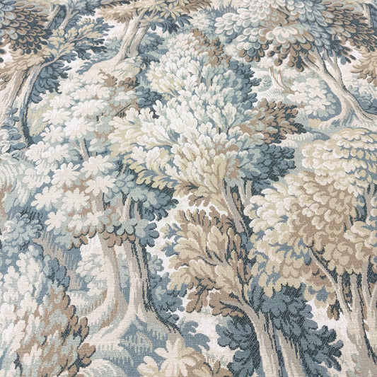 Forest Fabric Chestnut Brown Whimsical Drapery Panel Textile