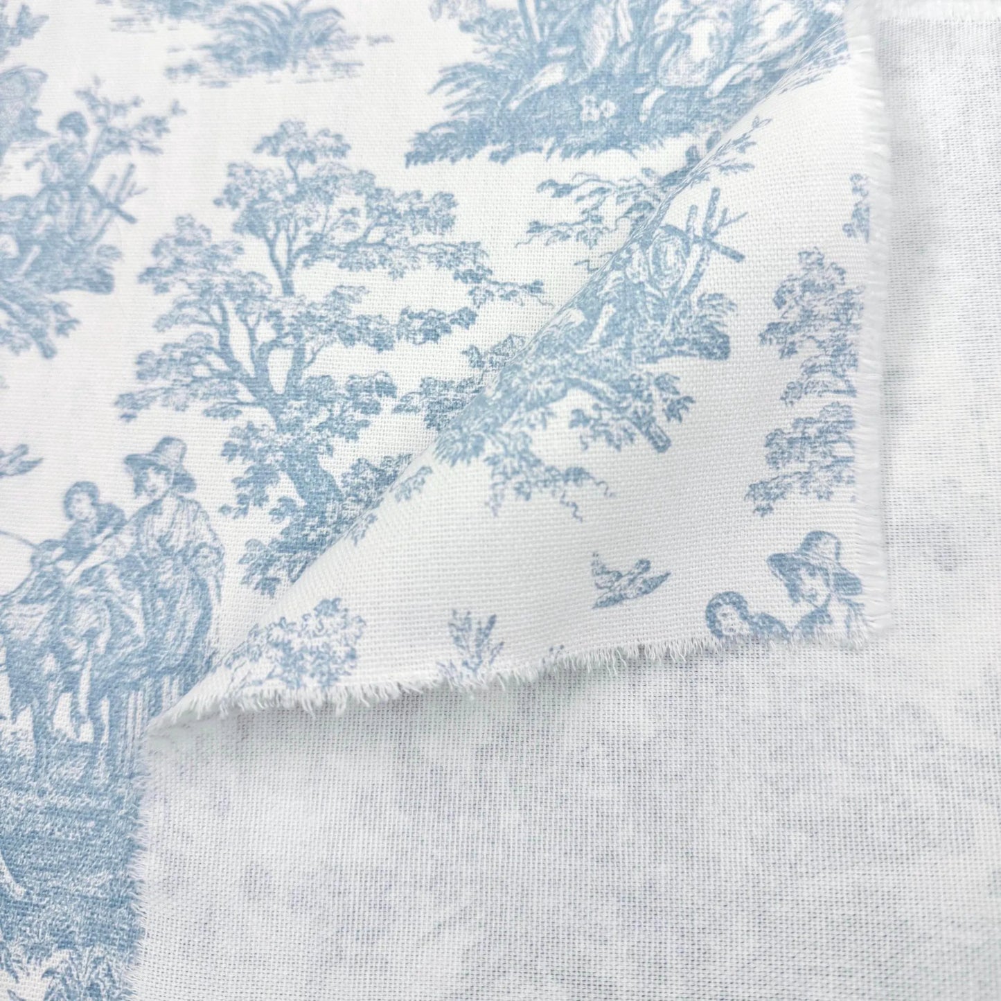 Powder Blue Toile Gingham Stripe and Leopard