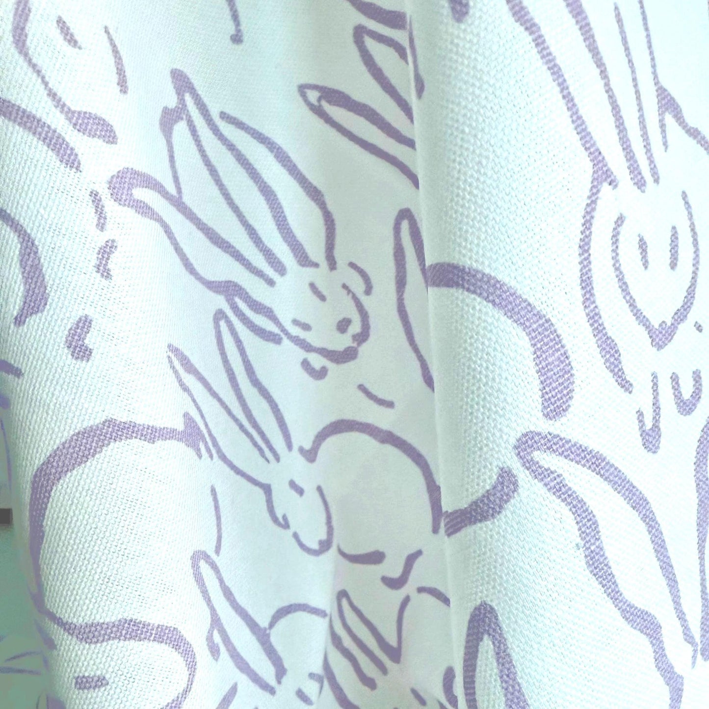 Bunny Print Pastel Fabric Soft Cotton for Nursery & Craft Projects
