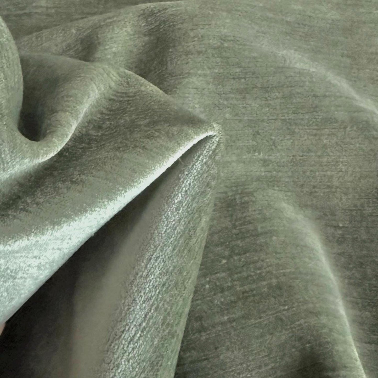 Sage Green Chenille Upholstery Fabric by the Yard- Soft Textured Fabric for Furniture & Drapery