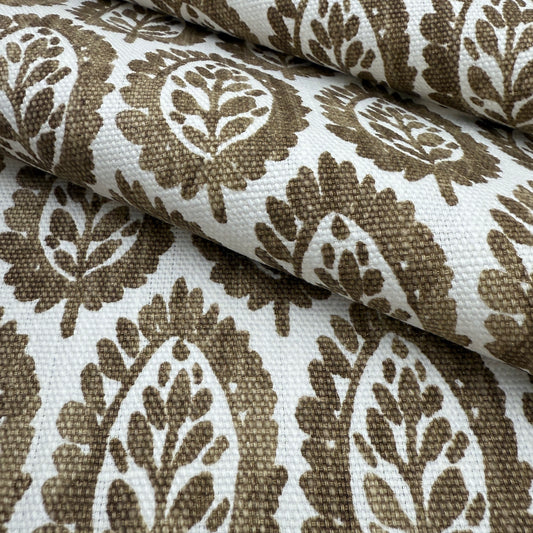 Leaf Print Cotton Fabric by the Yard