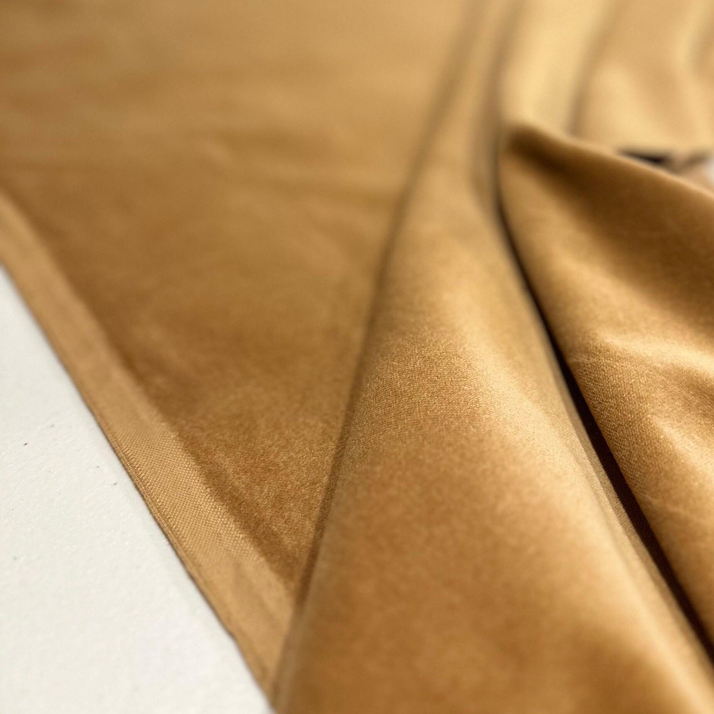 matte gold velveteen fabric by yard