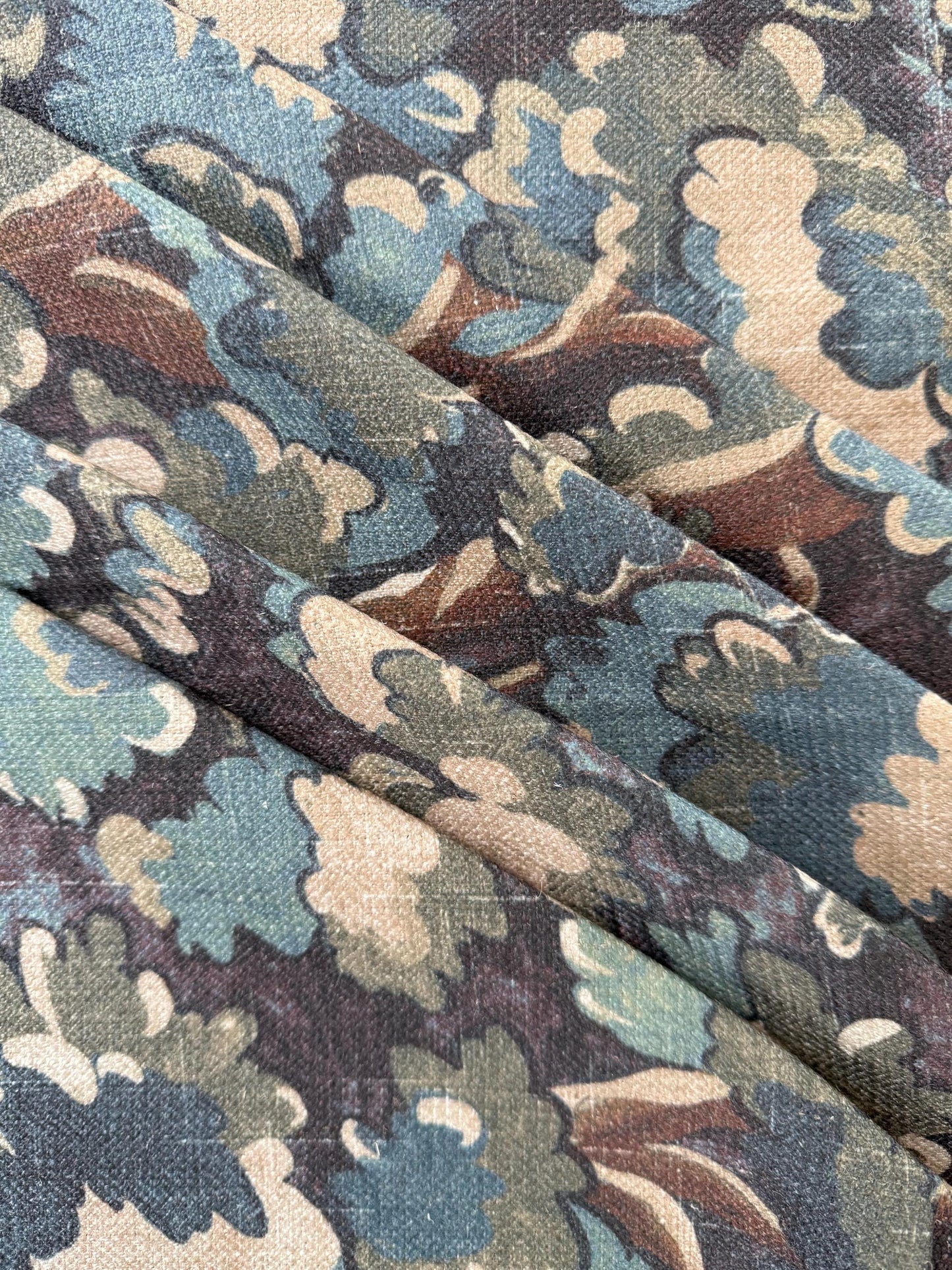 Green Canopy Woodland Camouflage Fabric Lightweight Forest Print