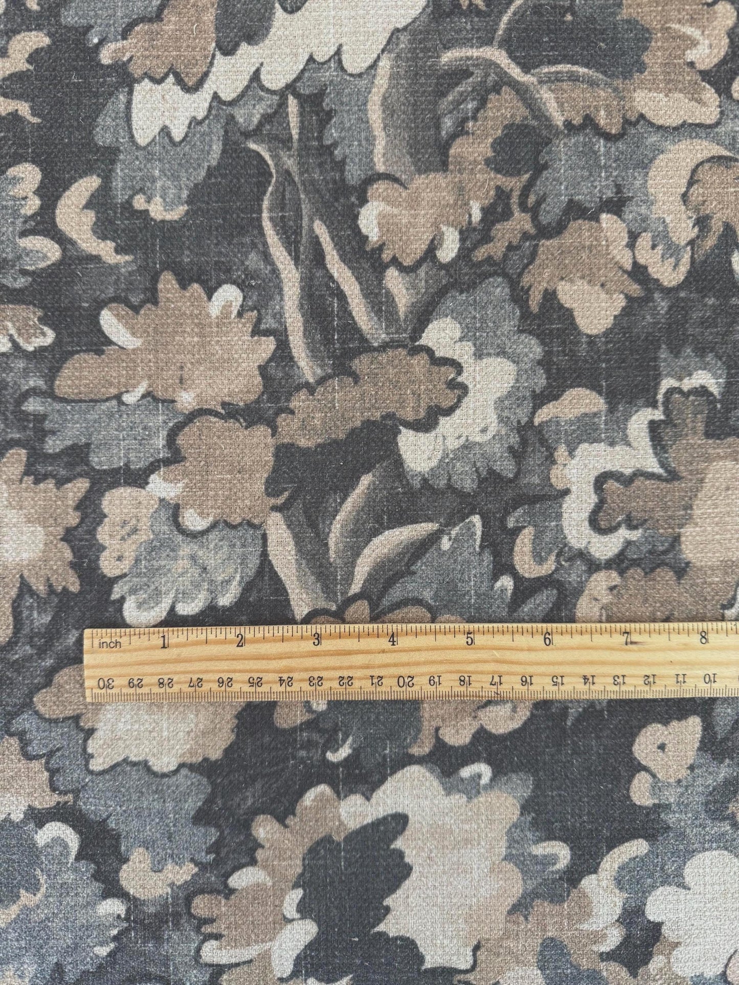 Neutral Brown Forest Canopy Fabric- Woodland Nature Print for Rustic Home Decor & Upholstery