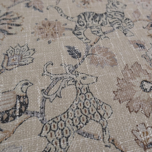 Safari Floral Print by the Yard Designer Chenille Upholstery
