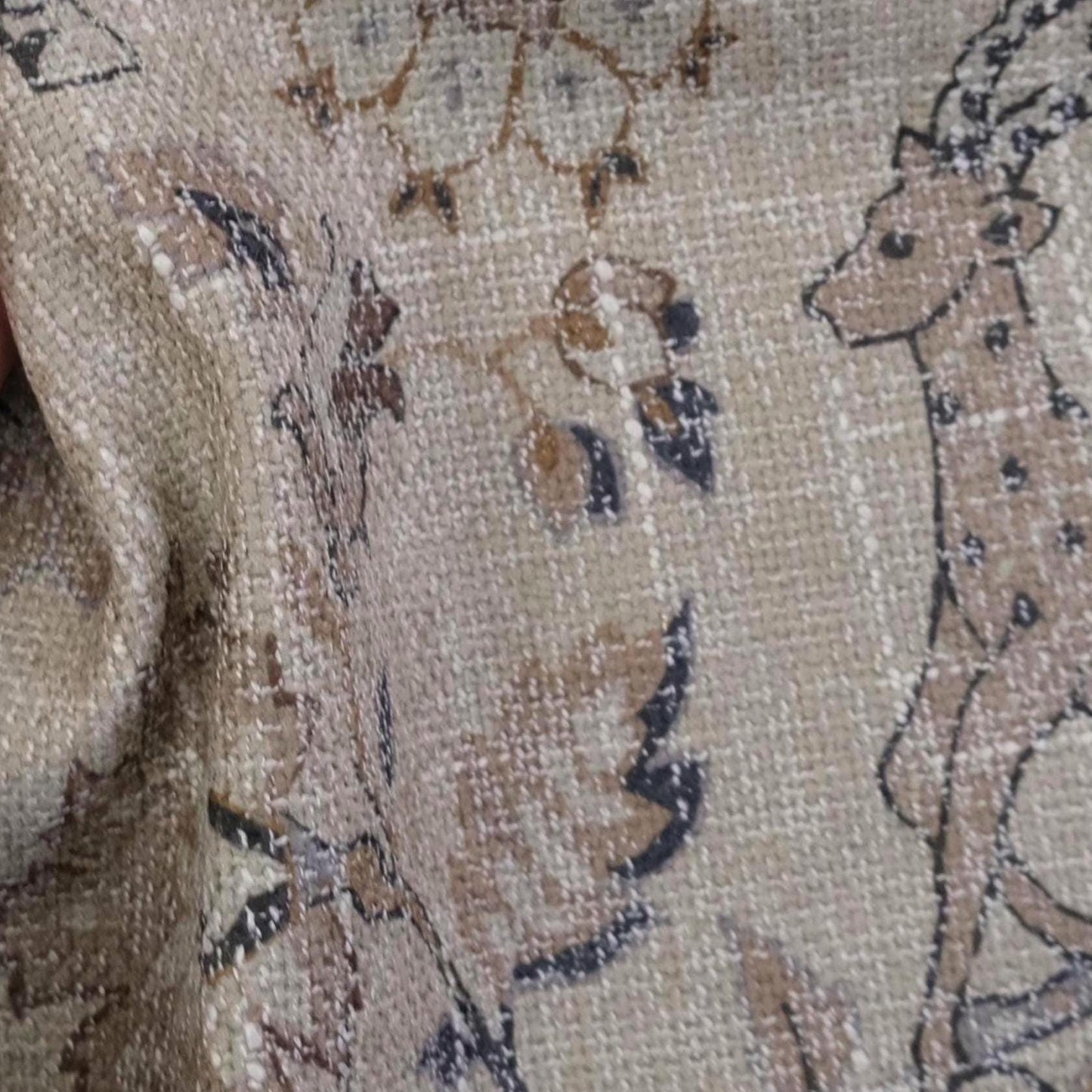 Safari Floral Print by the Yard Designer Chenille Upholstery