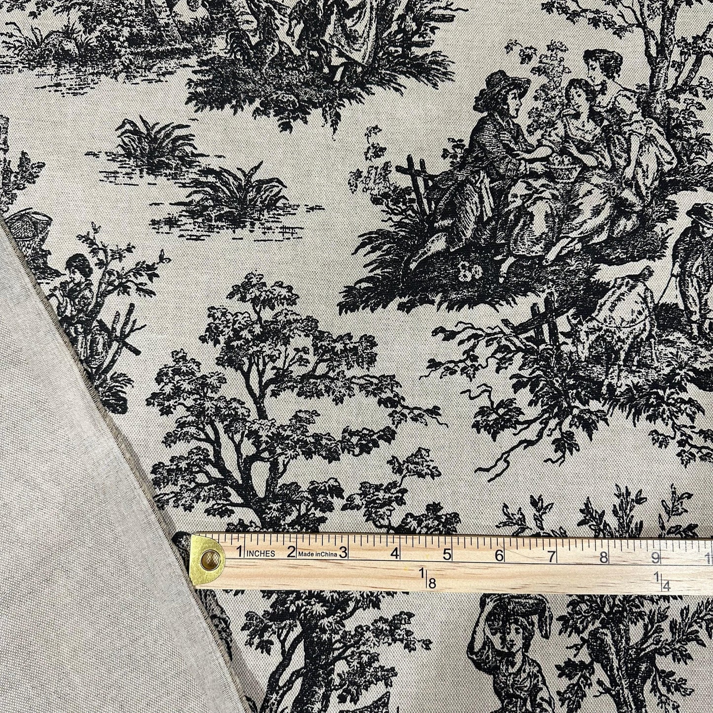 Cream Cafe Curtain Panel Yardage Hobbit Fabric