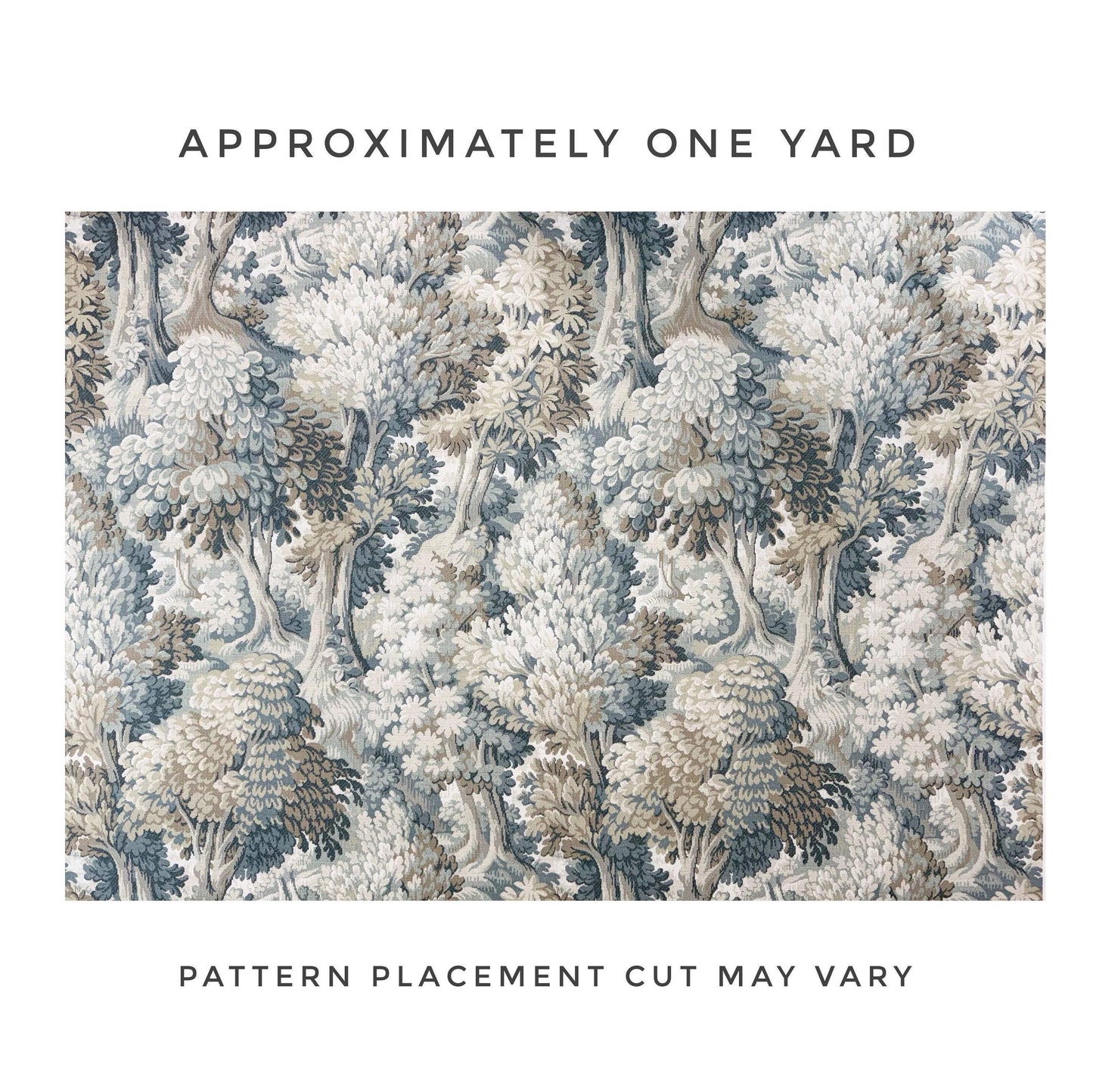 Muted Sage & Gray Tapestry Fabric for Upholstery and Curtains