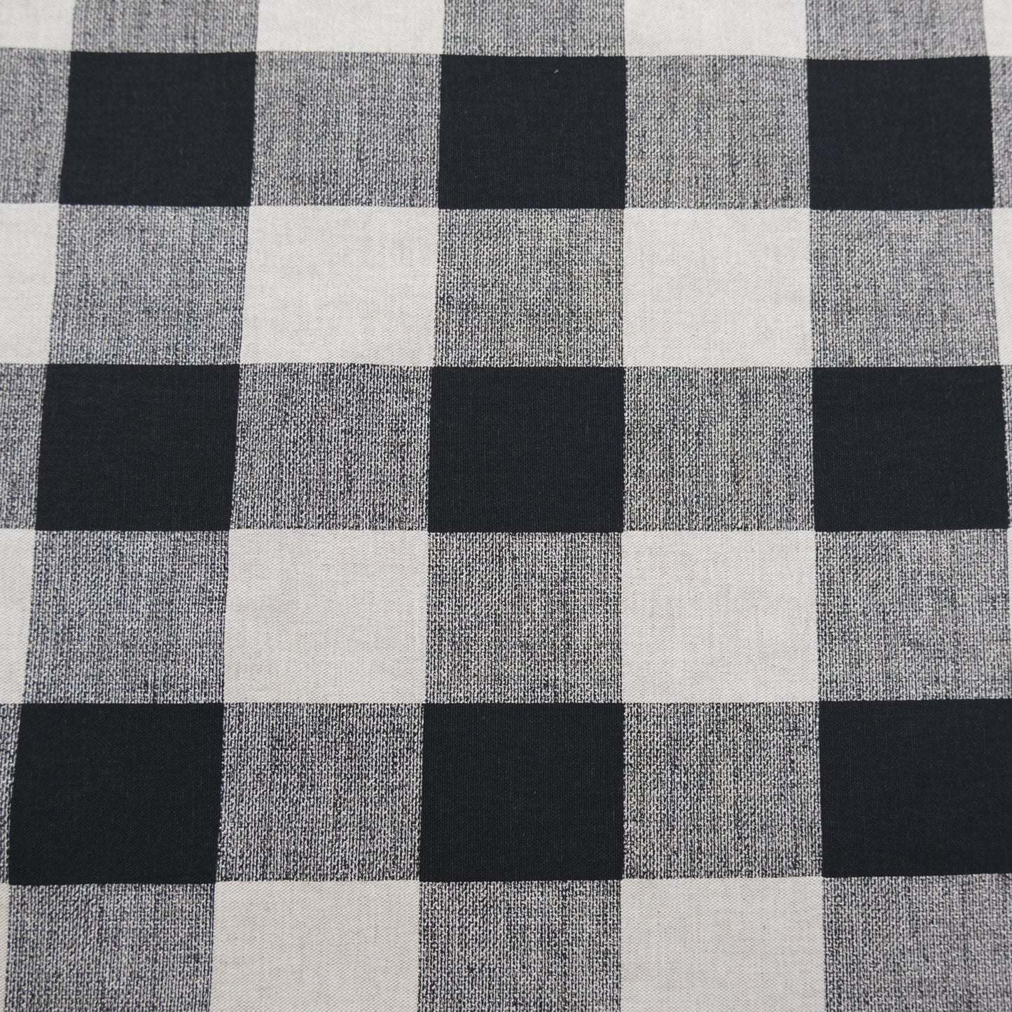 Black Buffalo Check Fabric