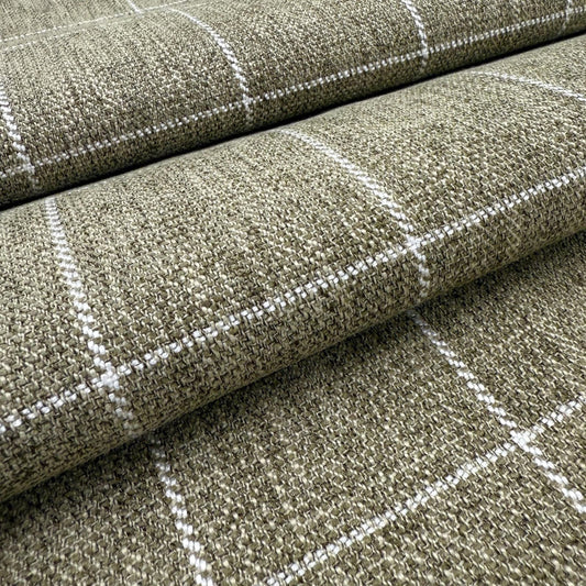 a close-up view of a textured fabric with a checkered pattern, featuring a repeating diagonal line design.
