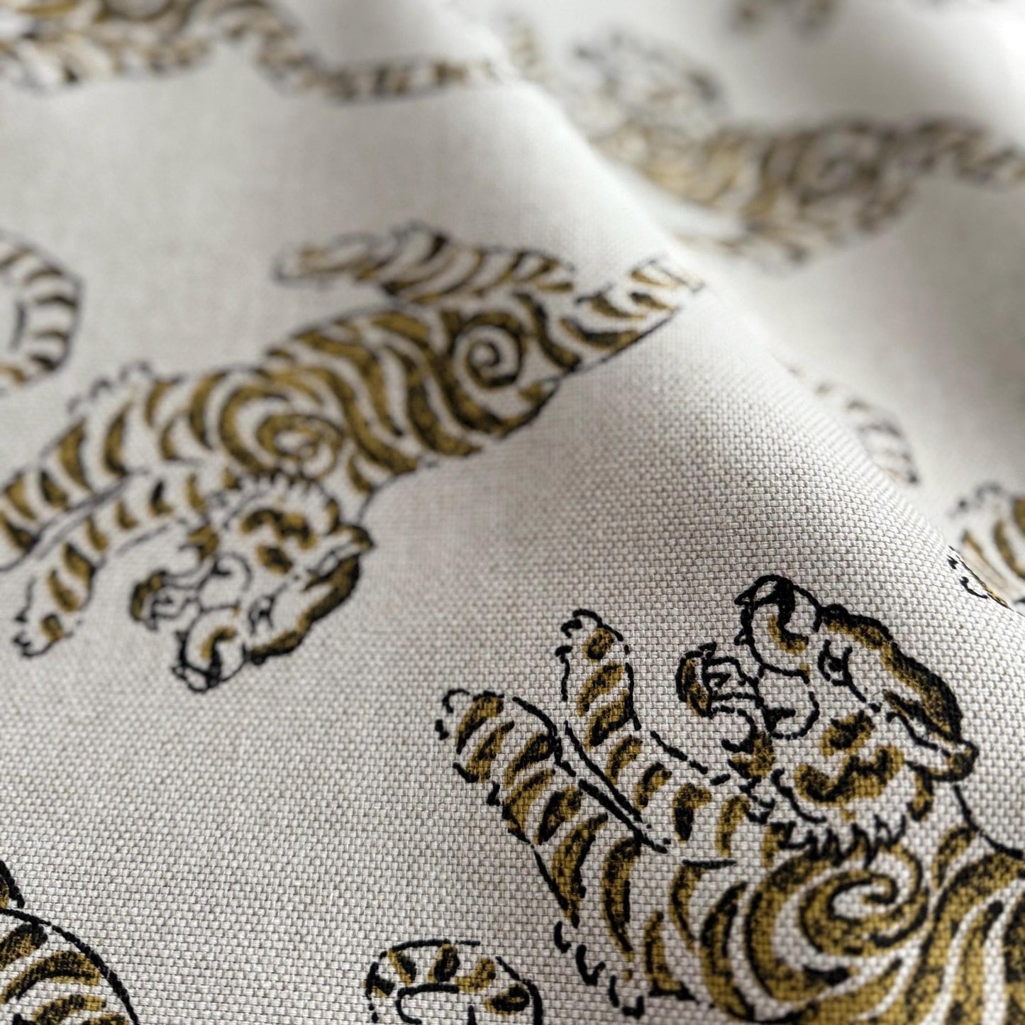 Tiger Print Fabric Animal Print Fabric Bold Pattern Fabric Statement Piece Fabric Eclectic Decor Fabric Maximalist Decor Fabric Home Decor Fabric Drapery Fabric Upholstery Fabric