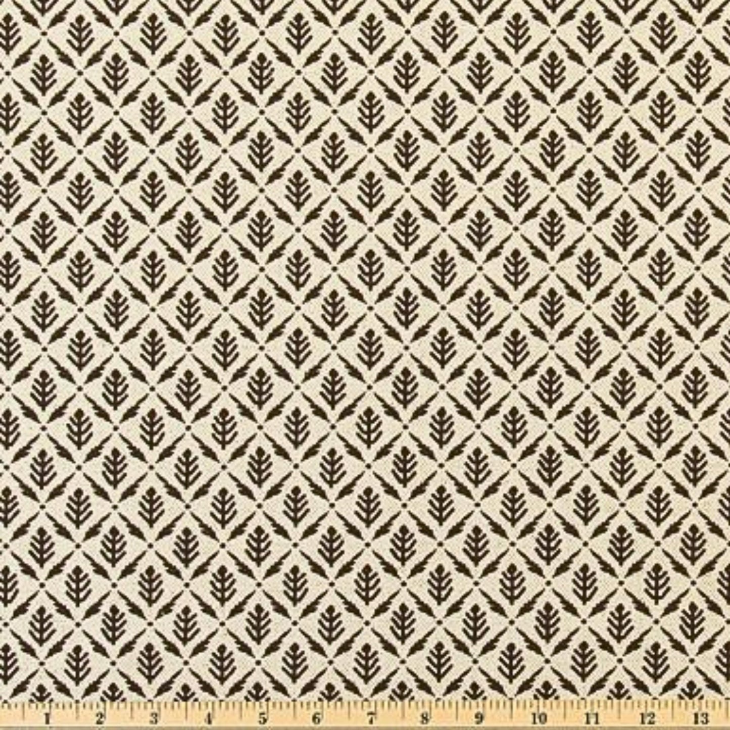 Diamond Motif Fabric by Yard Brown
