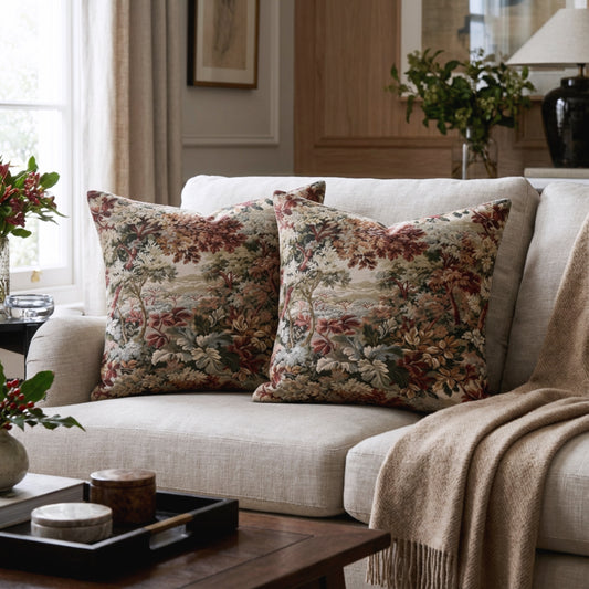 Tapestry Upholstery Fabric by the Yard Verdure Foliage